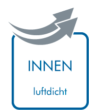 Innen: luftdicht