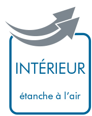 Intérieur: étanche à l'air