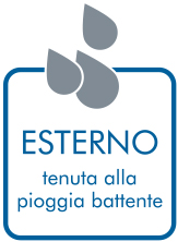 Esterno: tenuta alla pioggia battente